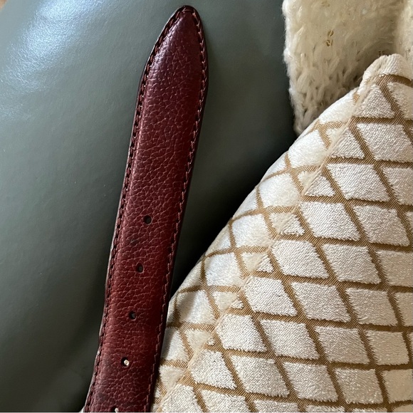 CLAUDIO CALESTANI Milano Italy LEATHER Handcrafted STERLING SILVER BELT 100 115 - Picture 11 of 17